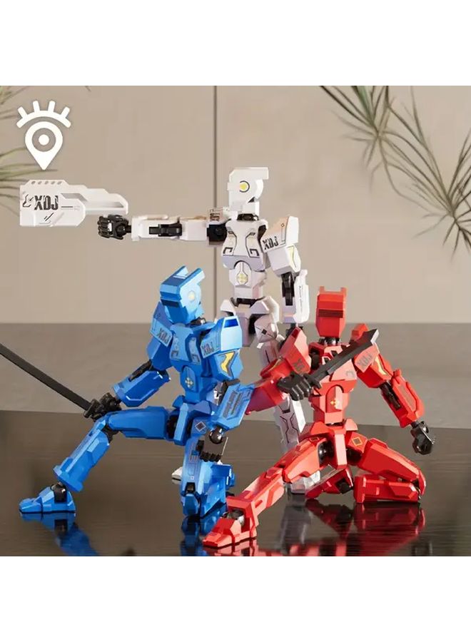 Ordinary Style White DIY Assembleable Mecha Model Kit For Men Halloween Christmas Ornaments - Image 3